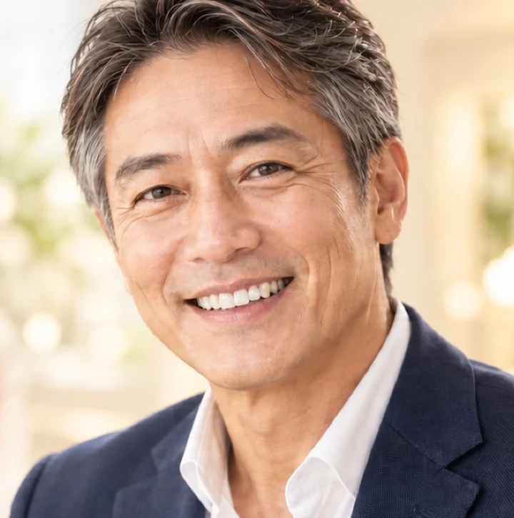 笑顔の男性のイメージ